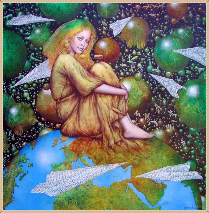 © Катрин Александре (Catherine Alexandre). Бумажные голуби.
