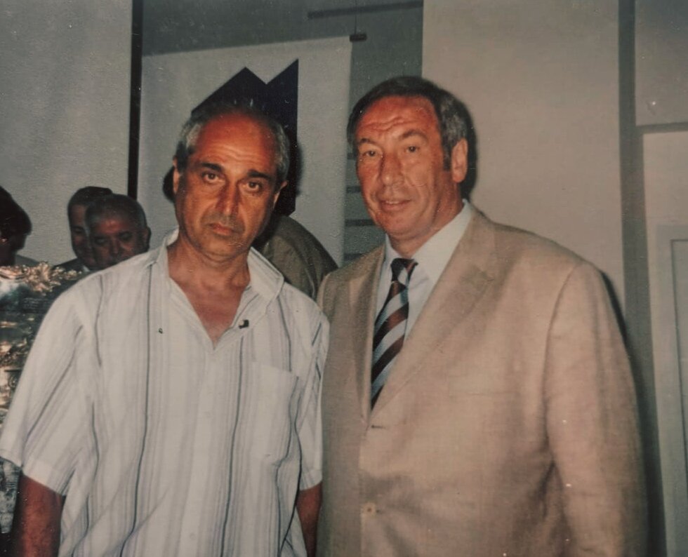 Энтузиасты тенниса Александр Яковлевич Адамян и Шамиль Анвярович Тарпищев
Президент Федерации тенниса России. 