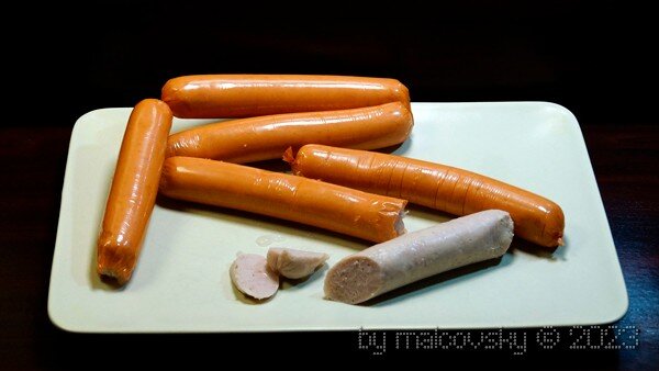 Сосиски сырые 1 сорта по-советски