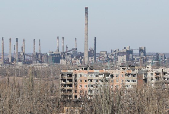    Авдеевка. Вид на Авдеевский коксохимический завод