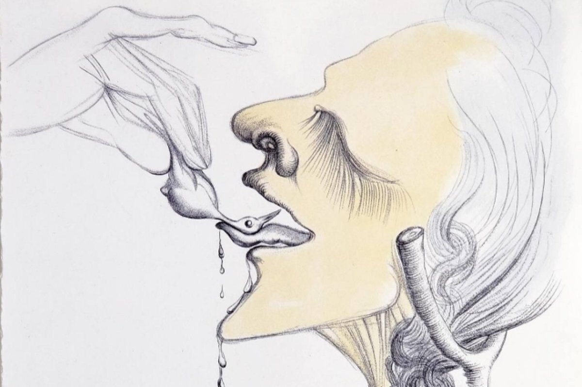    Фрагмент одного из выставленных произведений.