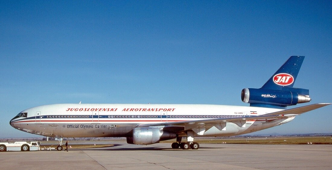 DC-10 югославской авиакомпании