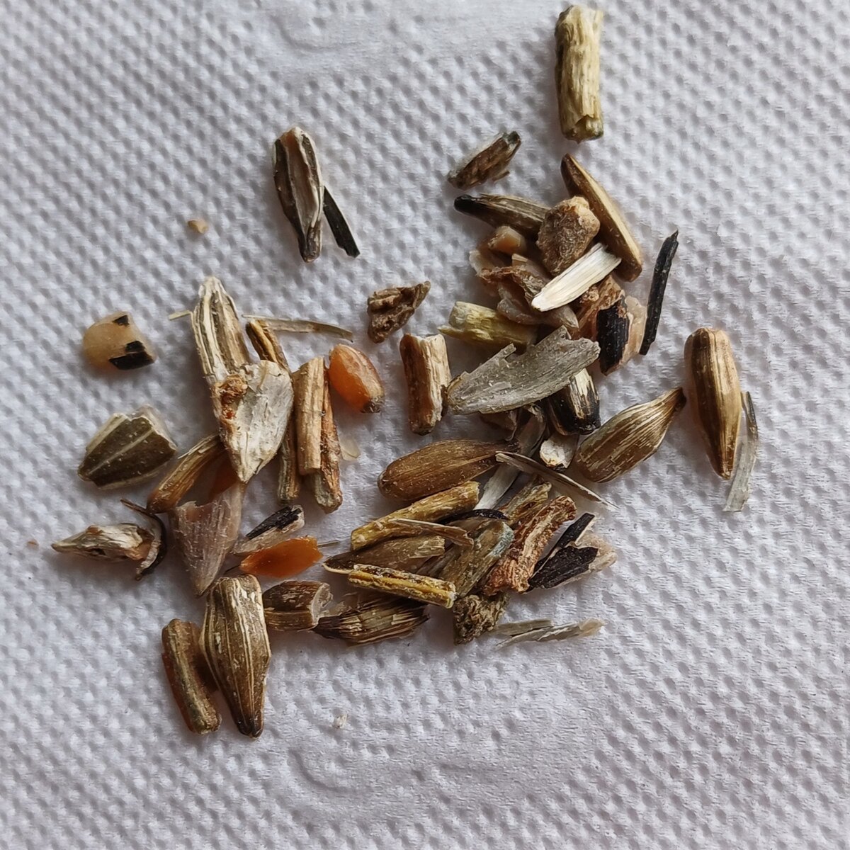 Иногда в чищенных семечках бывает очень много мусора.