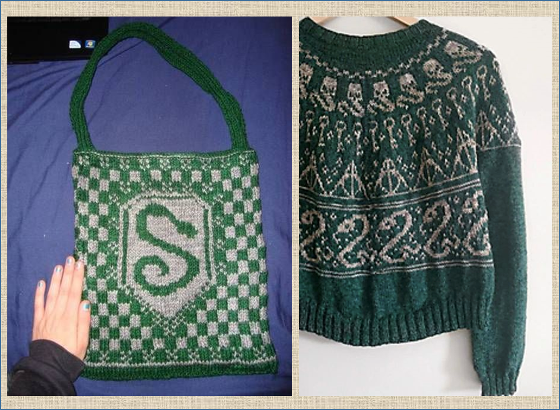 Жаккард для настоящих фанатов Гарри Поттера - вяжем по канонам, схемы в ...