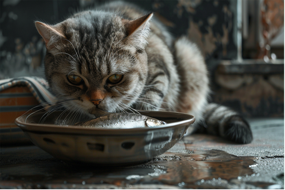 Кошкам с аллергией нужен особый корм / Изображение: AlphaPet