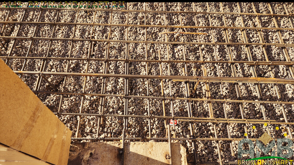 каркас из арматуры с приблизительным расчетом с шагом 14см