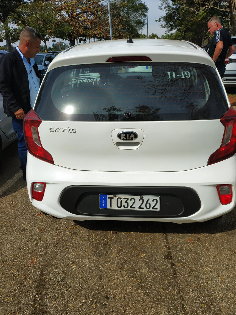 Арендованная нами машина