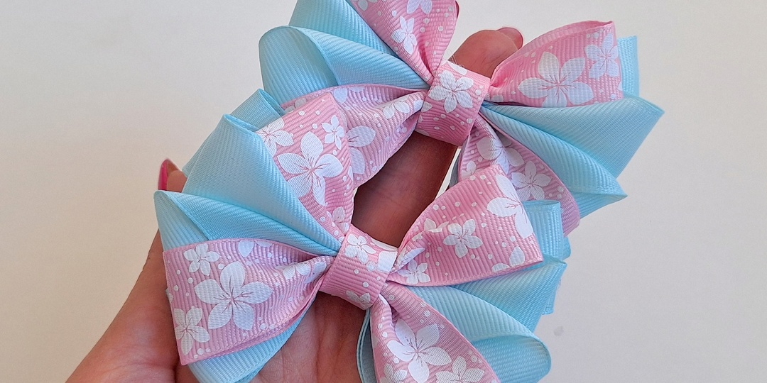 Весенние бантики своими руками