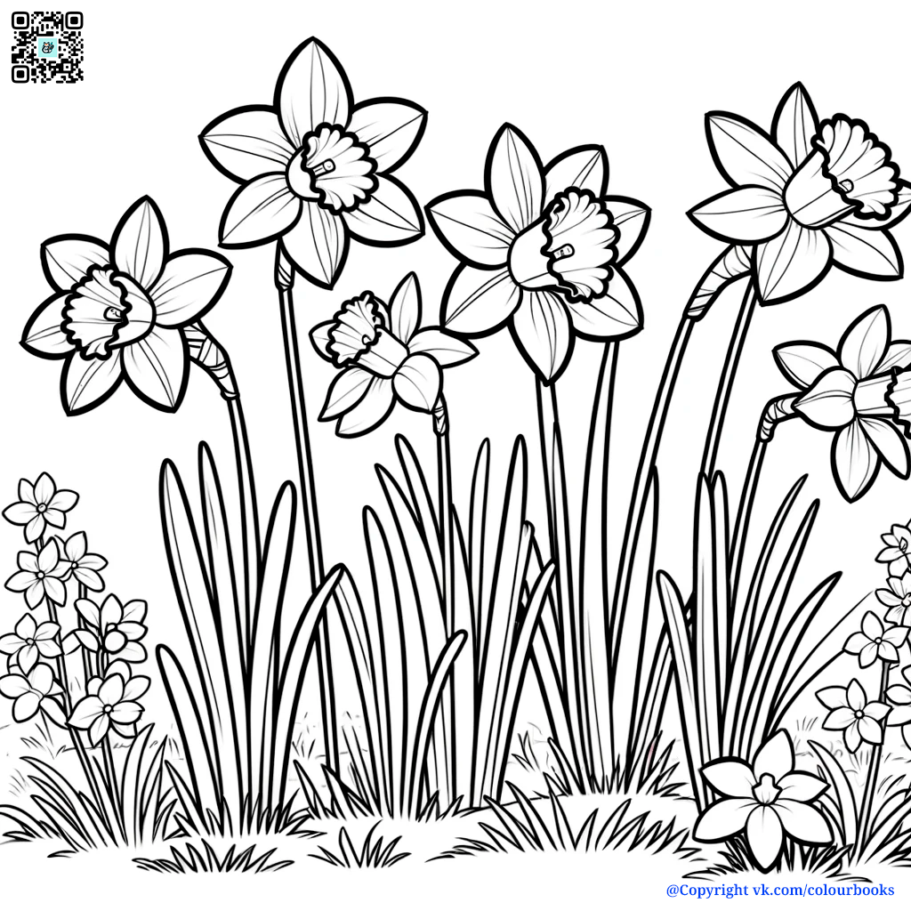 ???? Весна в Каждом Штрихе: Раскраски с Весенними Цветами ???? | История ...