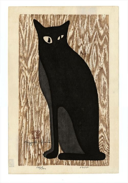 1. Kiyoshi Saitō. Коты. Иллюстрации взяты в открытых источниках в сети.