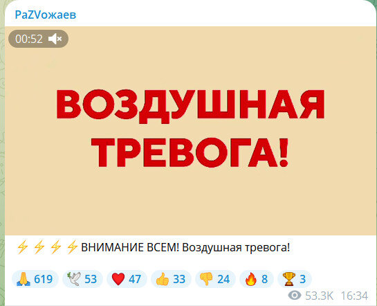    ФОТО: СКРИНШОТ Т/Г-КАНАЛА T.ME/RAZVOZHAEV