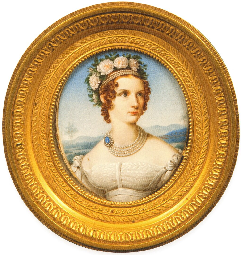 Портрет великой княгини Александры Фёдоровны. Около 1821 года. Художник Вильгельм Хензель. ГМЗ «Павловск» 