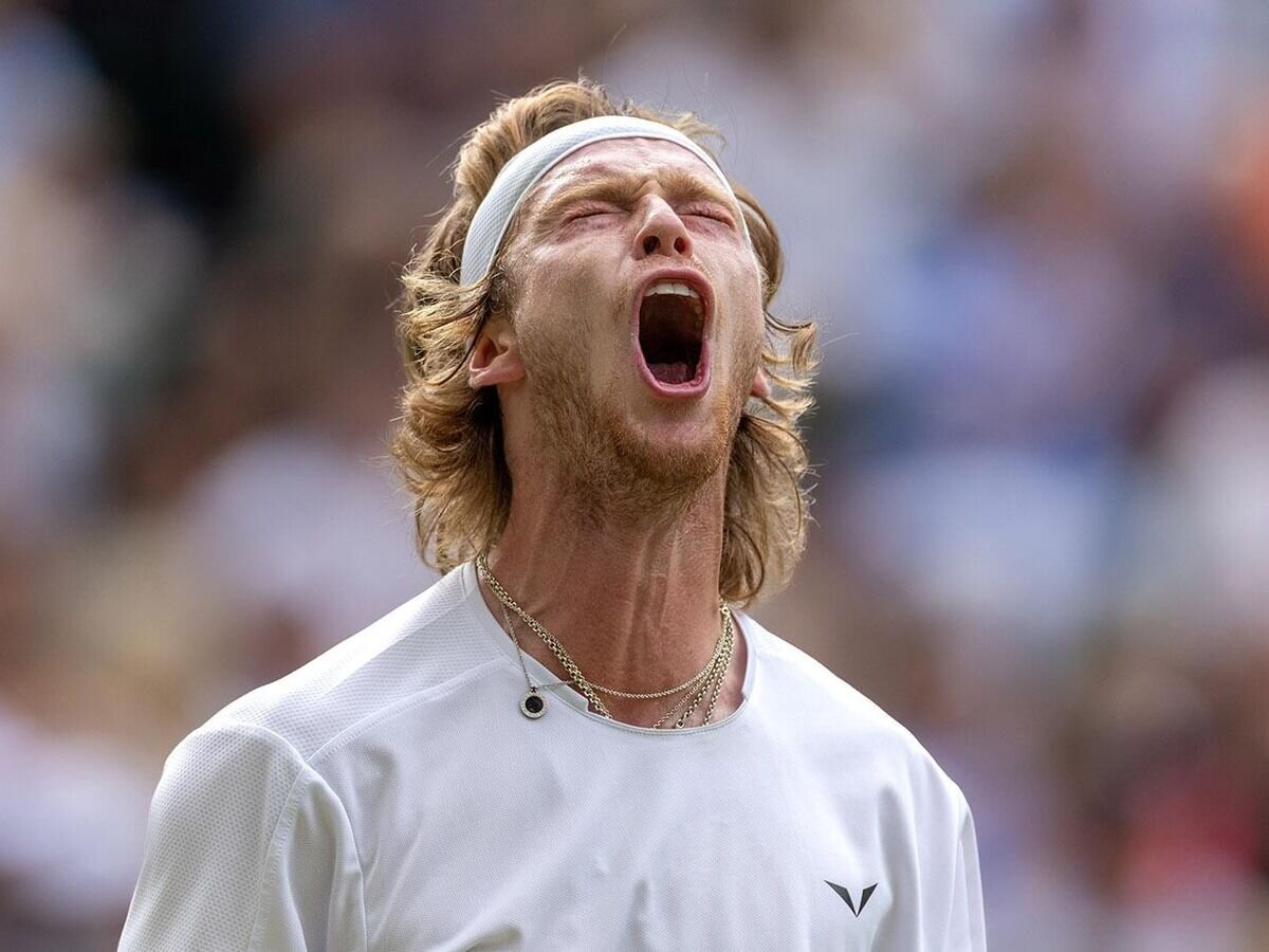    Российский теннисист Андрей Рублев© Фото : Пресс-служба Уимблдона