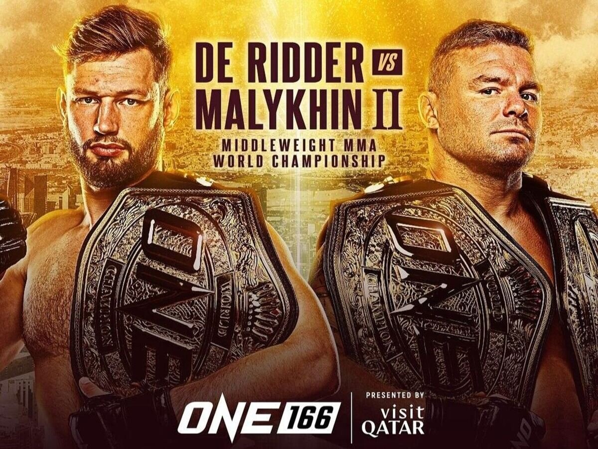    Постер второго боя Де Риддера против Малыхина© ONE FC