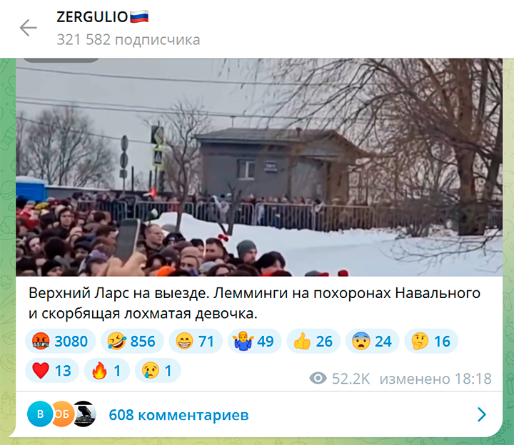 СИЛОВИКИ ВЕЛИ СЕБЯ ОЧЕНЬ КОРРЕКТНО. СКРИНШОТ С ВИДЕО ТГ-КАНАЛА ZERGULIO