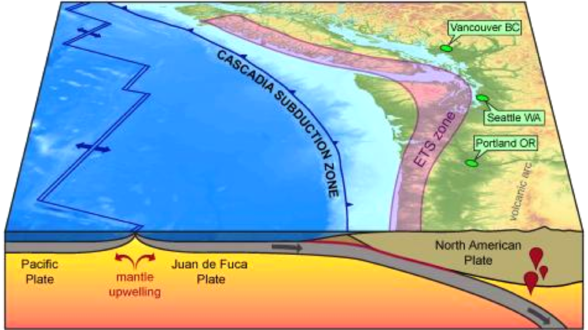 Зона субдукции Каскадия. Фото: Public Domain. Источник: https://life.ru/