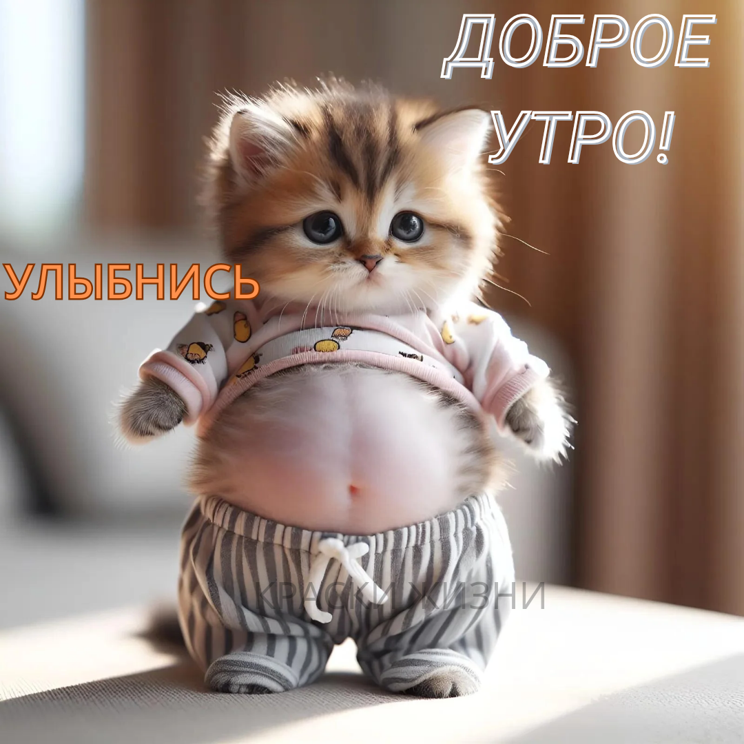 Открытка "Доброе утро. Улыбнись."