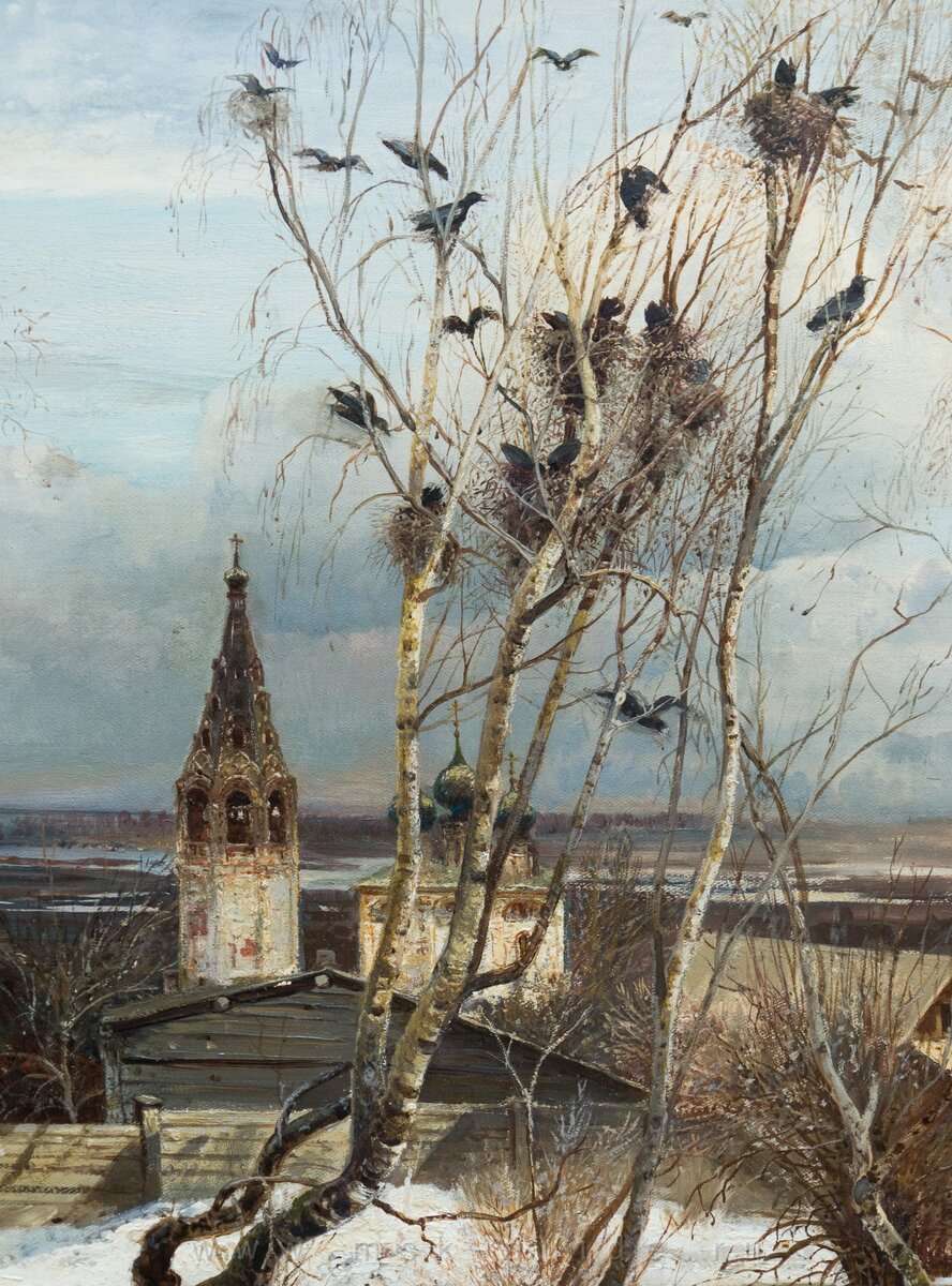 Грачи прилетели. А.Саврасов, 1871.