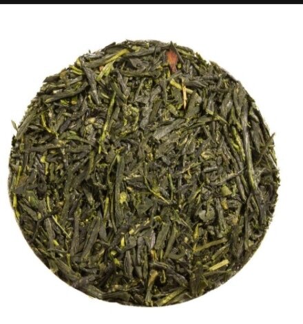 Японский зелёный прессованный чай Гекуро, из интернета. 