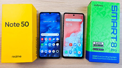 REALME NOTE 50 VS INFINIX SMART 8 PRO - СРАВНЕНИЕ УЛЬТРАБЮДЖЕТНИКОВ! КАКОЙ ВЫБРАТЬ?