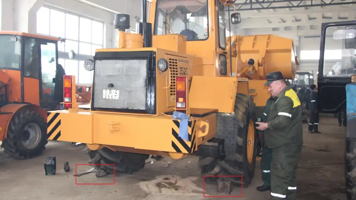  Фото: © Владимир Исаенко / Glavpahar.ru
Установленные противооткатные упоры