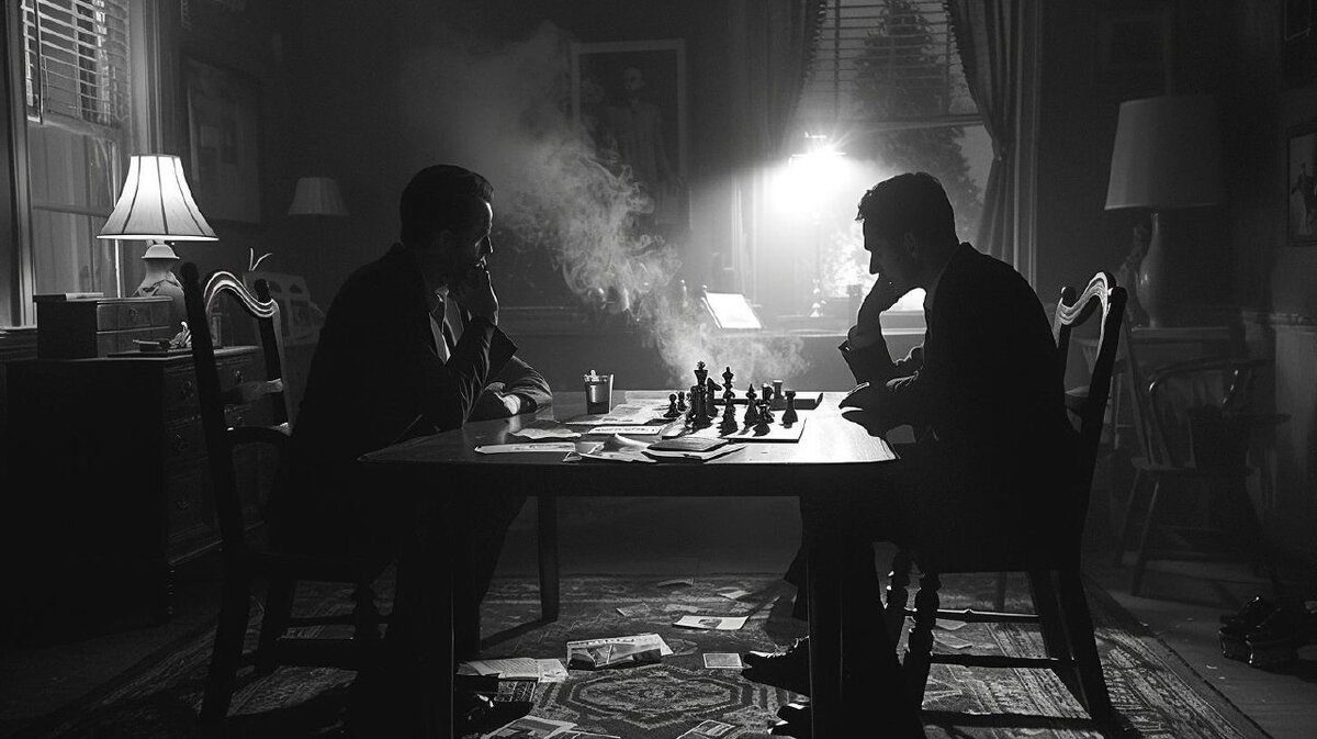 Через призму нейросети:  «Хвост вертит собакой») с замечательным актерским составом – Робертом де Ниро и Дастином Хофманном.