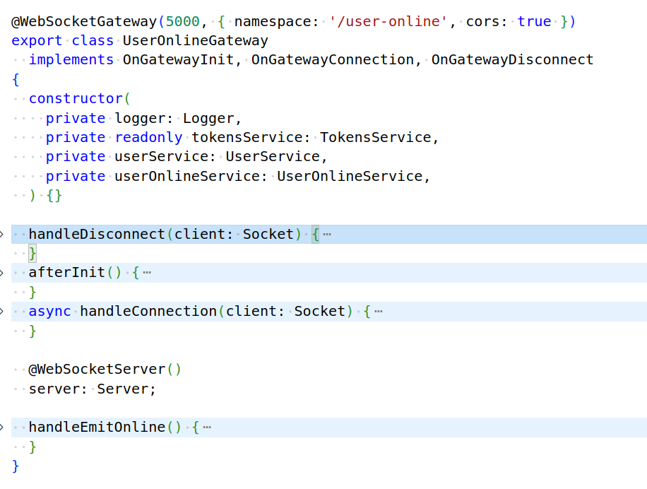 Пример реализации websockets