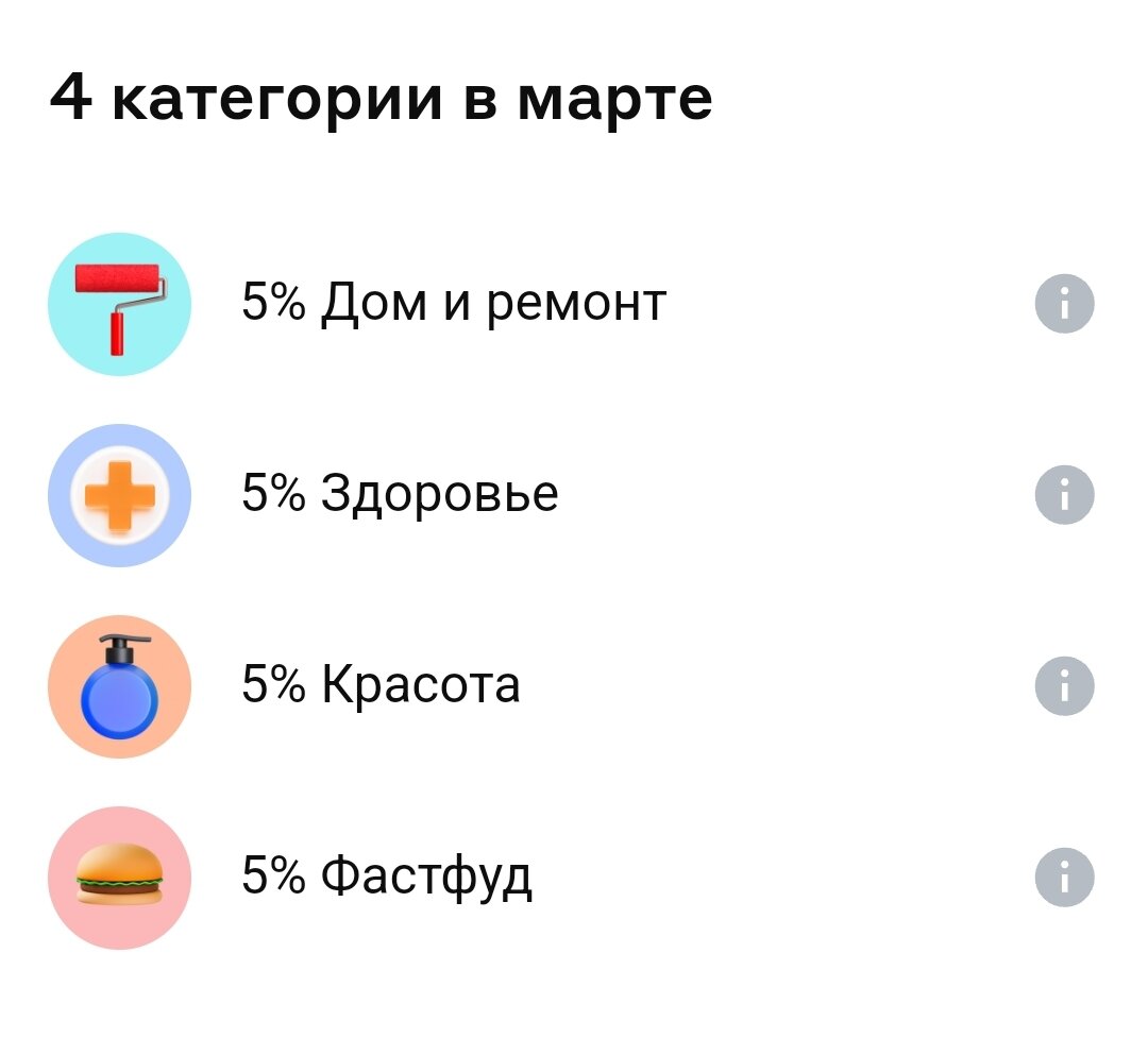 Кэшбэк- карты категории на март | Разумно веду семейный бюджет | Дзен