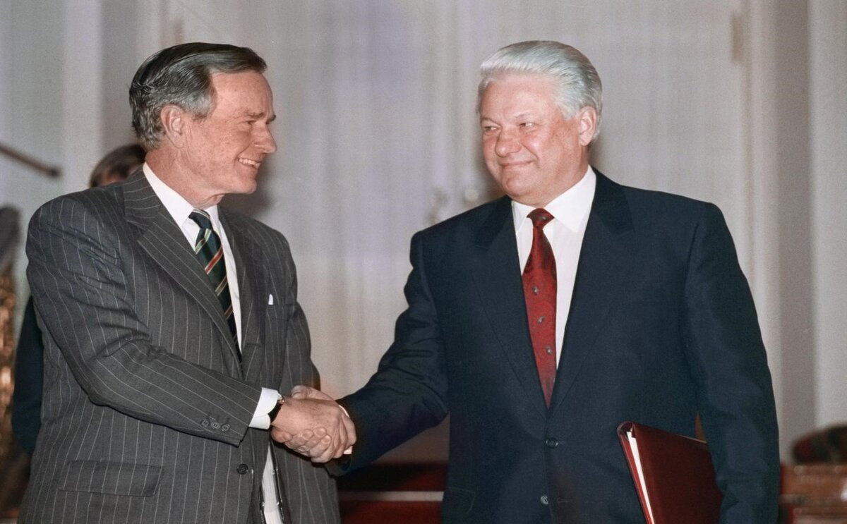 Ельцин и Буш