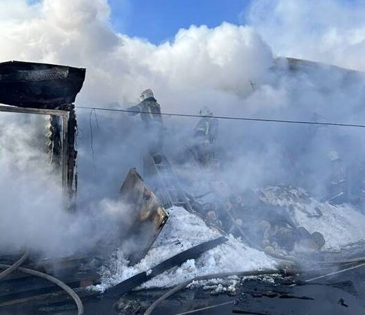    В Оренбурге на Гончарной сгорел дом Марина Шарт