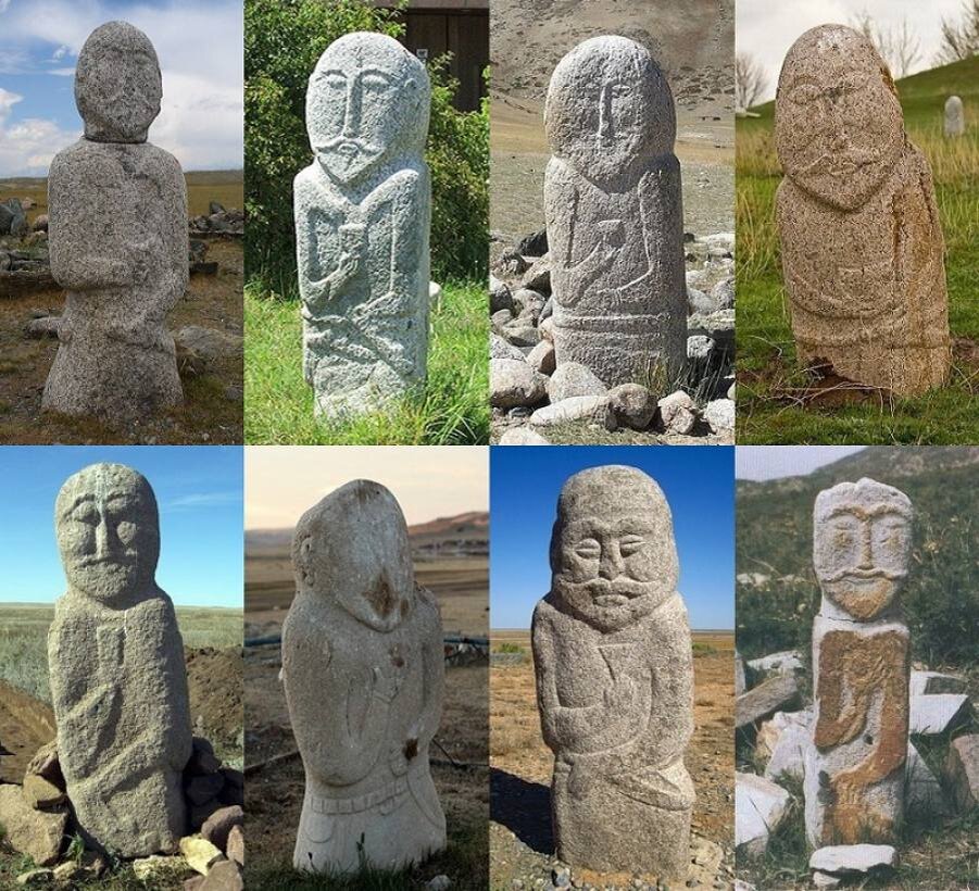 Каменные бабы с чашами 