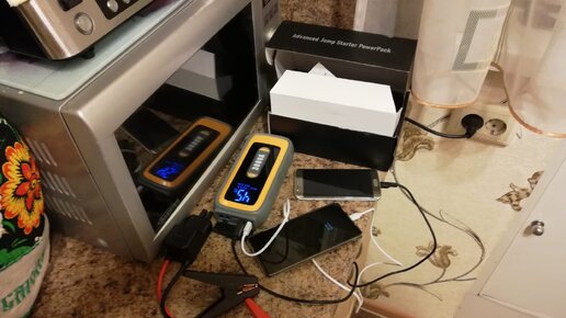 Новая игрушка и распаковка подарка Advanced jump starter PowerBank.