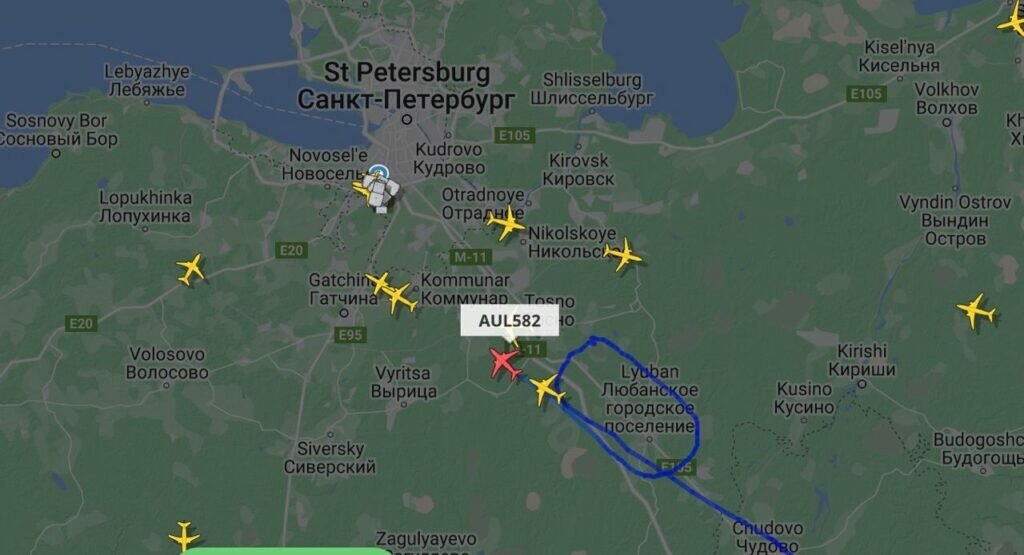    Фото: скриншот сайта Flightradar24