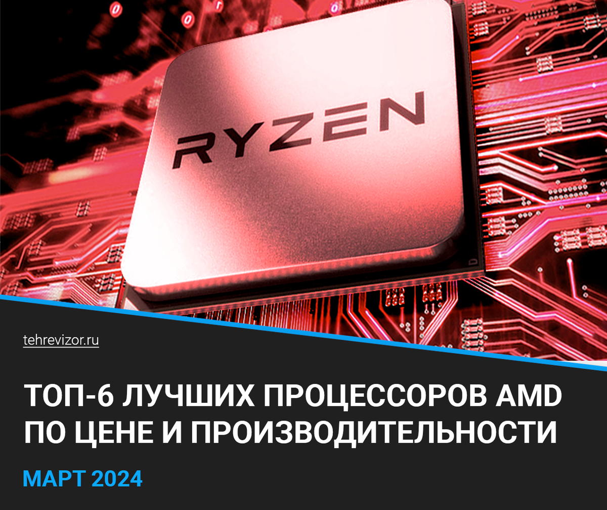 ТОП 6 лучших процессоров AMD 2024 года: рейтинг по цене и производительности  | техРевизор - рейтинги и обзоры лучшего | Дзен