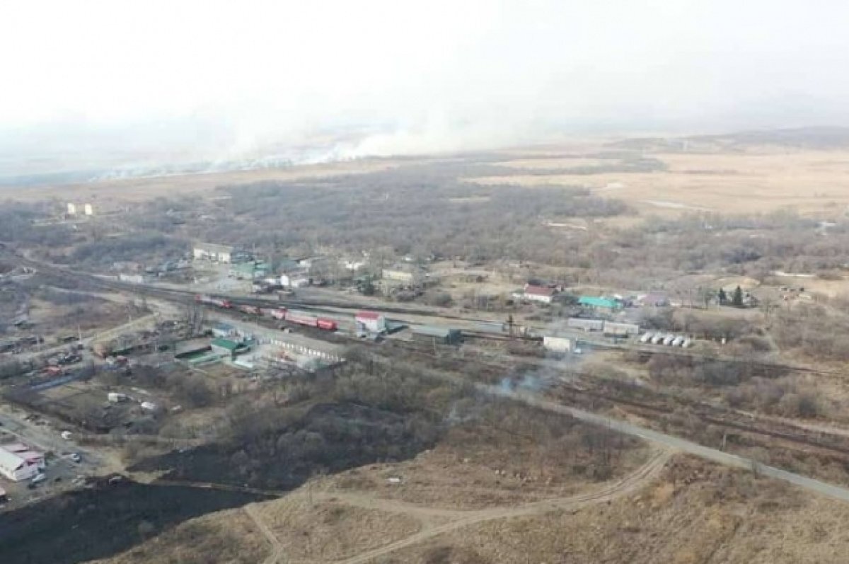    Природные пожары довольно близко подошли к населённым пунктам