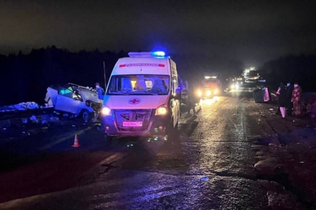    В жёстком ДТП в Прикамье насмерть разбились женщина с 8-летним ребёнком