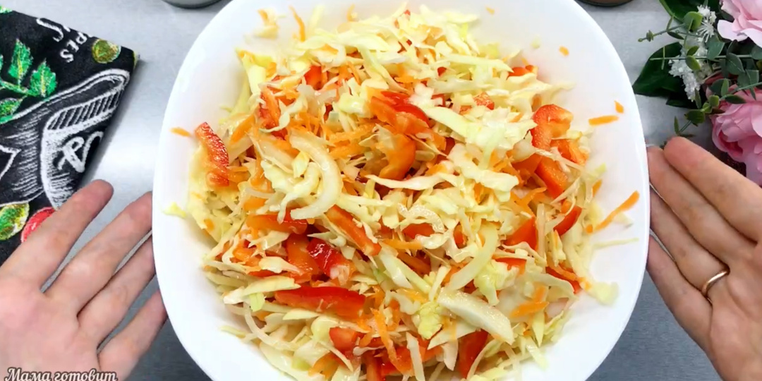 Быстрая маринованная капуста. Вечером делаю, а утром уже едим