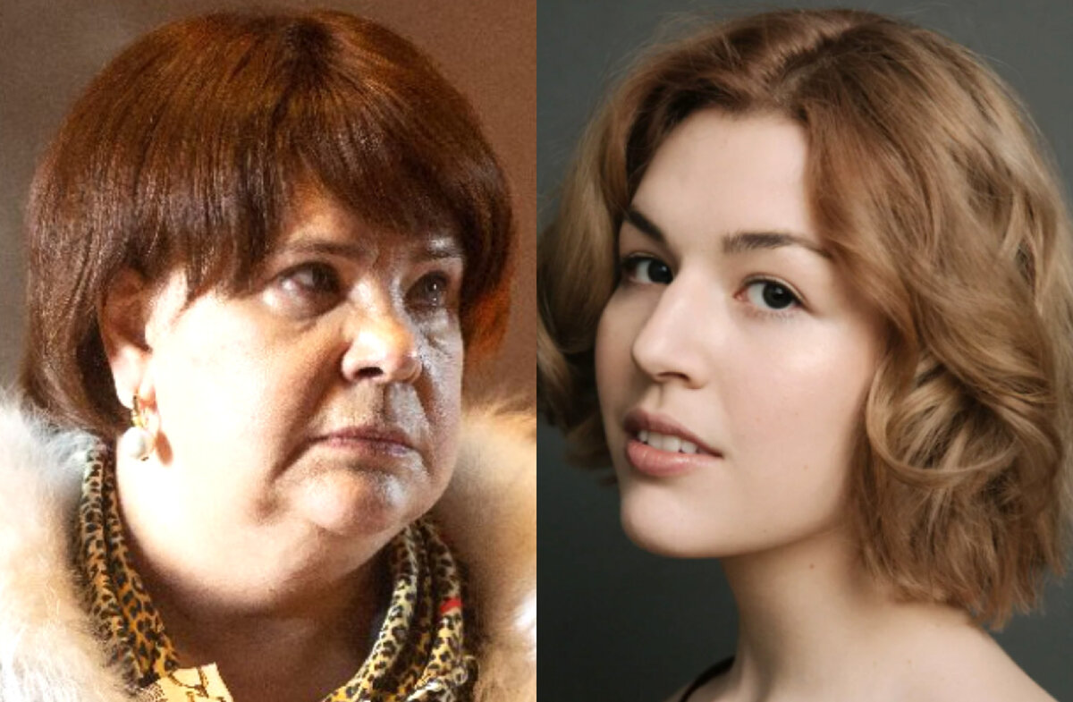 на фото Татьяна Догилева с дочкоф