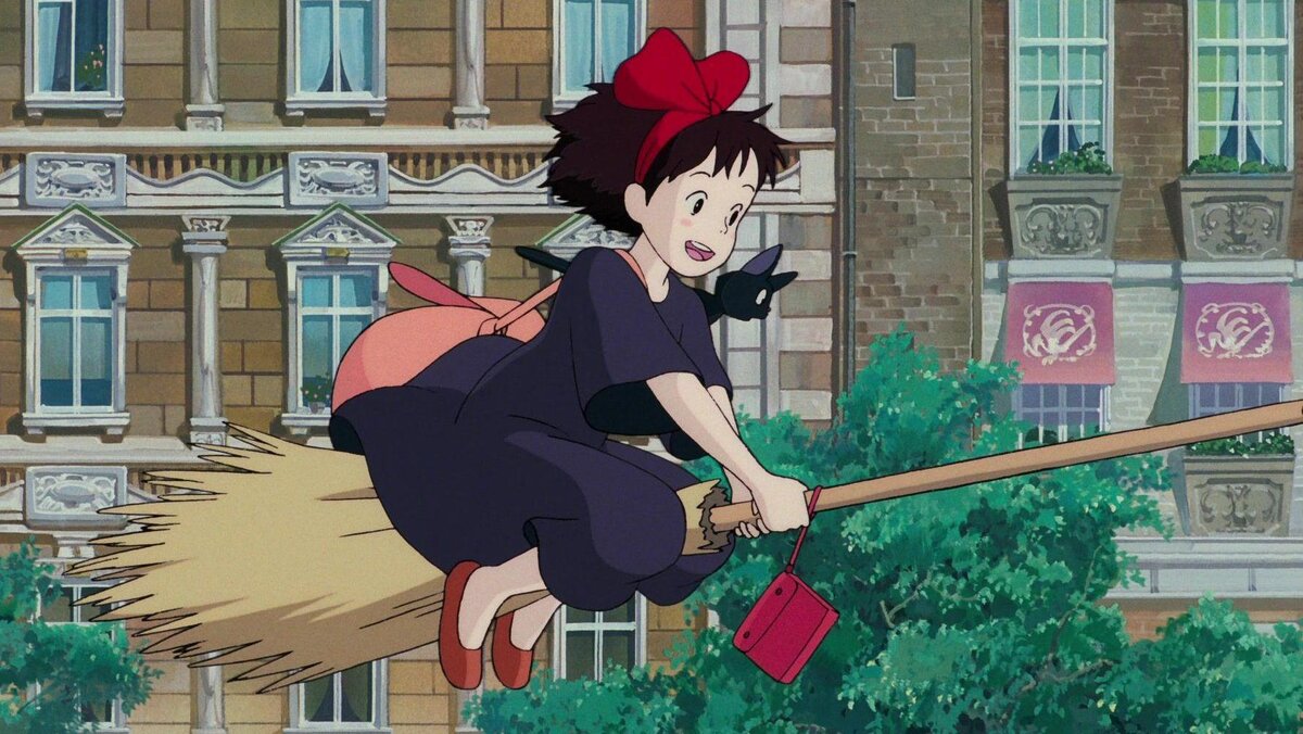 Кадр из аниме «Ведьмина служба доставки»