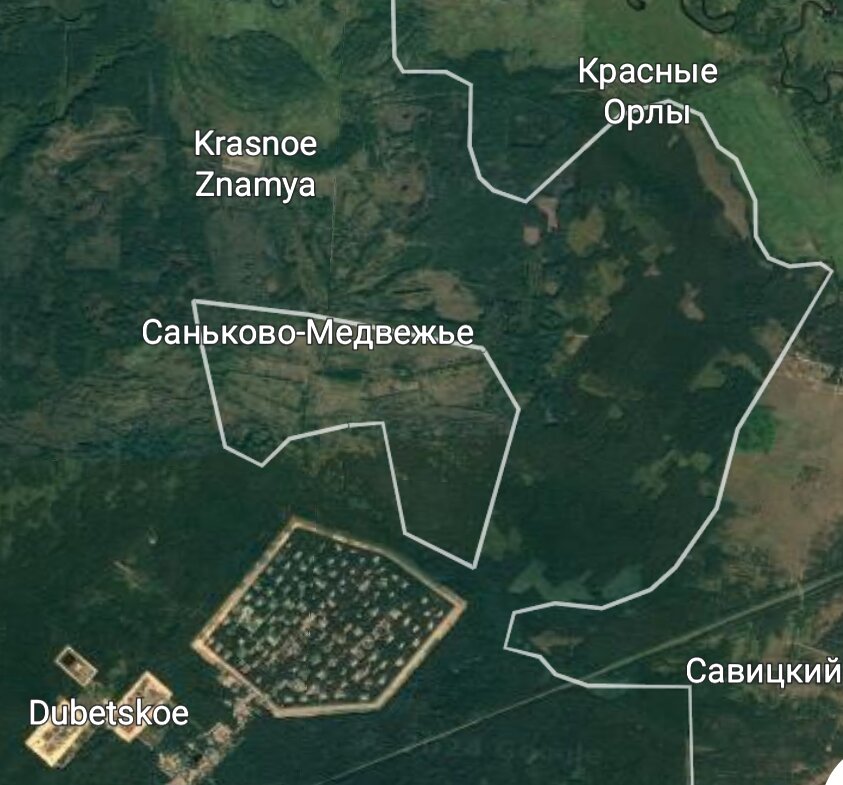 Анклав Саньково-Медвежье на карте