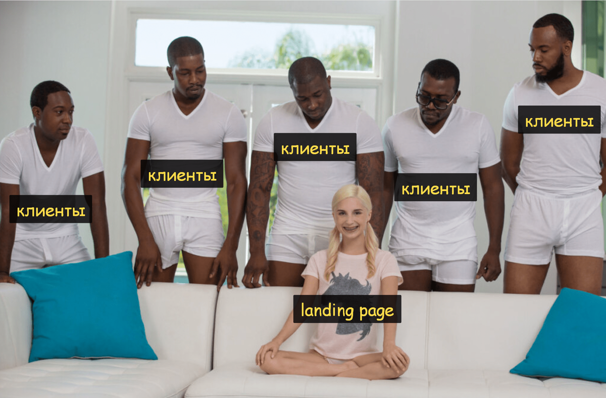 Когда сделал крутую посадочную страницу