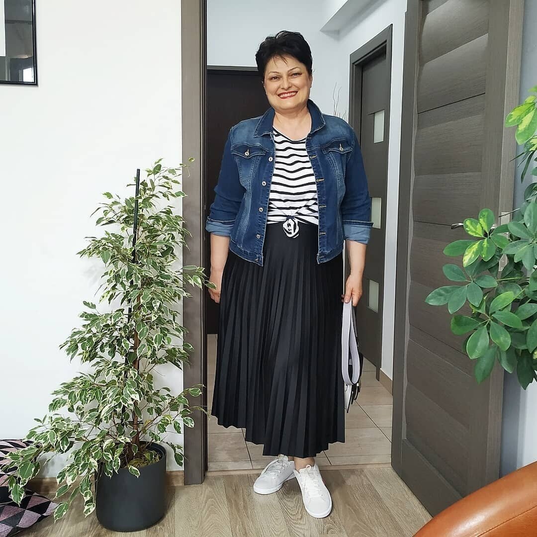 Джинсовые куртки для полных женщин 50+. Как их включить в свой гардероб ...
