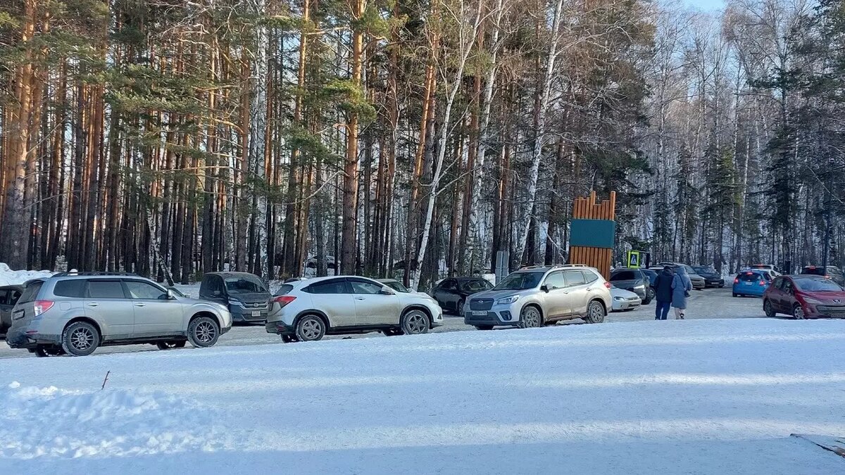 Красноярцы жалуются на забитую парковку у нового экопарка. Добираются  только на авто | Проспект Мира | Дзен