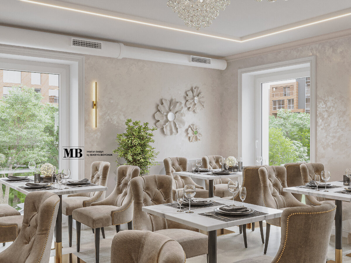 дизайн кафе в г. Калининград, автор проекта: автор: дизайнер Мария Бойчук