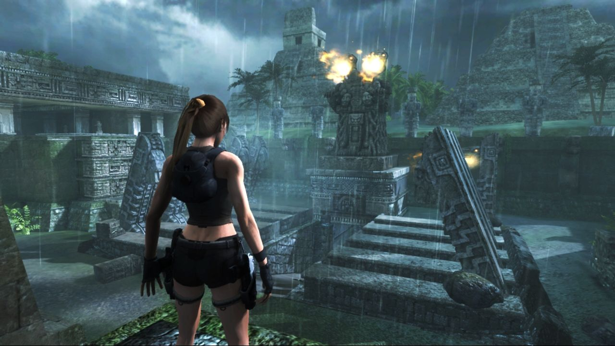 Недавно вышел хороший ремастер первых частей Tomb Raider: он сохранил всю геометрию и механику оригинала, подтянув графику до уровня PS3.-4