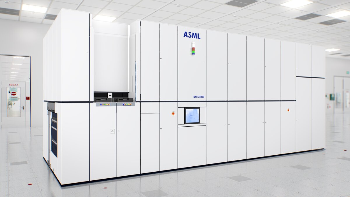 EUV литограф Twinscan NXE:3400C производства голландской ASML. Изображение: ©ASML.