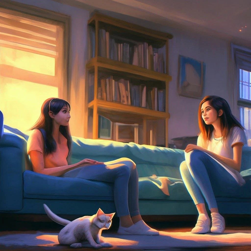 А если кот заходил в комнату, где она сидела, - это был визг, заскакивание на кресло с ногами.