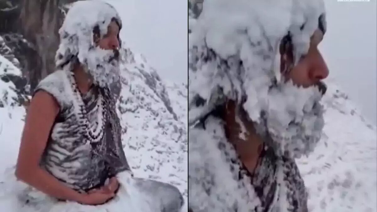 В Индии обнаружили йогина, в -50 медитирующего в снегах Гималаев Scale_1200