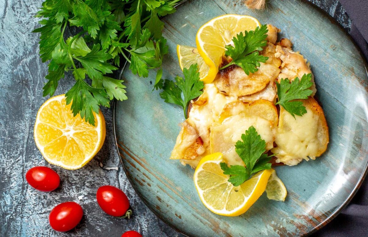 Рыба запеченная в сыре