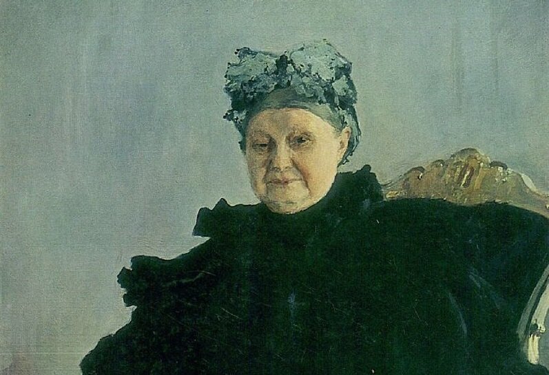 Мария Федоровна Морозова. Портрет кисти В.Серова. 1897 год. Фрагмент